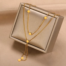 Load image into Gallery viewer, Festive Dangle Layered Necklace