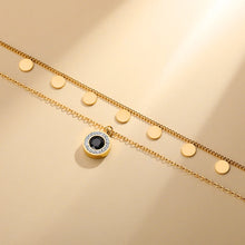 Load image into Gallery viewer, Disc Chain Pendant Layered Necklace