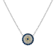 Load image into Gallery viewer, Evil Eye Necklace Silver - LeyeF Co. Global Jewelry & Accessories