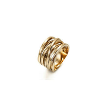 Load image into Gallery viewer, Gold Intertwined Statement Ring 10