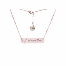 Load image into Gallery viewer, Swarovski Crystal Bar Necklace - LeyeF Co. Global Jewelry & Accessories