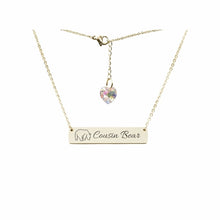Load image into Gallery viewer, Swarovski Crystal Bar Necklace - LeyeF Co. Global Jewelry & Accessories