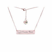 Load image into Gallery viewer, Swarovski Crystal Bar Necklace - LeyeF Co. Global Jewelry & Accessories