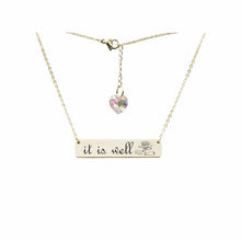 Load image into Gallery viewer, Swarovski Crystal Bar Necklace - LeyeF Co. Global Jewelry & Accessories