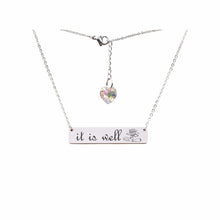 Load image into Gallery viewer, Swarovski Crystal Bar Necklace - LeyeF Co. Global Jewelry & Accessories