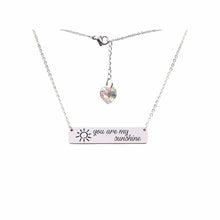 Load image into Gallery viewer, Swarovski Crystal Bar Necklace - LeyeF Co. Global Jewelry & Accessories