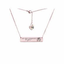 Load image into Gallery viewer, Swarovski Crystal Bar Necklace - LeyeF Co. Global Jewelry & Accessories