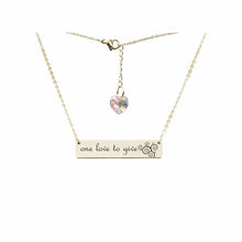 Load image into Gallery viewer, Swarovski Crystal Bar Necklace - LeyeF Co. Global Jewelry & Accessories