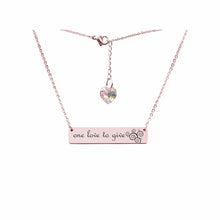 Load image into Gallery viewer, Swarovski Crystal Bar Necklace - LeyeF Co. Global Jewelry & Accessories
