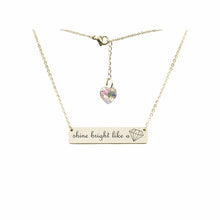 Load image into Gallery viewer, Swarovski Crystal Bar Necklace - LeyeF Co. Global Jewelry & Accessories