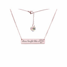 Load image into Gallery viewer, Swarovski Crystal Bar Necklace - LeyeF Co. Global Jewelry & Accessories