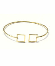 Load image into Gallery viewer, Simple Geometric Bracelet Gold Square