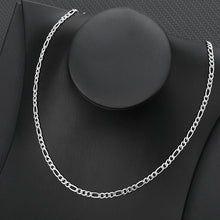 Load image into Gallery viewer, Figaro Link Chain Necklace Silver / 21 plus 10CM