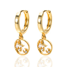 Load image into Gallery viewer, Star Drop Earrings Gold
