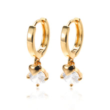 Load image into Gallery viewer, Stud Drop Earrings Gold