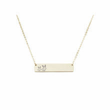 Load image into Gallery viewer, Mama Bear Customizable Necklace Gold / MAMA BUNNY OF 1