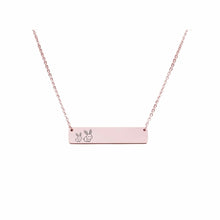 Load image into Gallery viewer, Mama Bear Customizable Necklace Rose Gold / MAMA BUNNY OF 1