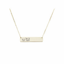 Load image into Gallery viewer, Mama Bear Customizable Necklace Gold / MAMA CAT OF 1