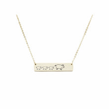 Load image into Gallery viewer, Mama Bear Customizable Necklace Gold / MAMA PIG OF 1