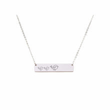 Load image into Gallery viewer, Mama Bear Customizable Necklace Silver / MAMA BIRD OF 2