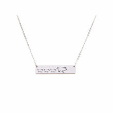 Load image into Gallery viewer, Mama Bear Customizable Necklace Silver / MAMA PIG OF 3