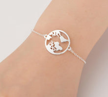 Load image into Gallery viewer, World Map Bracelet - LeyeF Co. Global Jewelry & Accessories