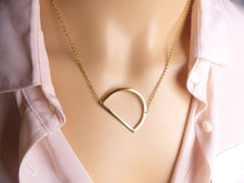 Load image into Gallery viewer, slanted initial necklace