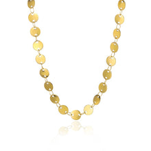 Load image into Gallery viewer, Disc Chain Choker Necklace Gold / 45CM(17.7 Inch)