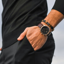 Load image into Gallery viewer, Men's Watch | Brown Leather Strap | Rose Gold Watch Case - LeyeF Co. Global Jewelry & Accessories