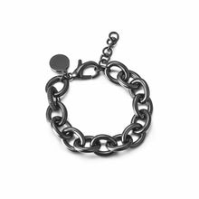Load image into Gallery viewer, Vintage Link Bracelet Black