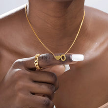 Load image into Gallery viewer, Mini Heart Initial Necklace - LeyeF Co. Global Jewelry & Accessories