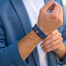 Load image into Gallery viewer, Bracelet - BLUE LAPIS Bracelet Flatbead