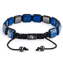 Load image into Gallery viewer, Bracelet - Blue Lapis Flatbead