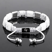 Load image into Gallery viewer, Bracelet - Howlite Flatbead