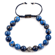 Load image into Gallery viewer, Bracelet - LAPIS LAZULI Beaded Bracelet | Single Silver Plated Steel Bead