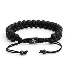 Load image into Gallery viewer, Bracelet - MATTE ONYX Bracelet Double (12mm)