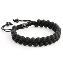 Load image into Gallery viewer, Bracelet - MATTE ONYX Bracelet Double