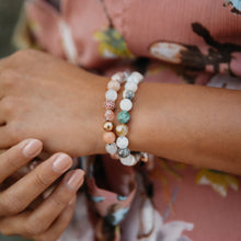 Load image into Gallery viewer, Bracelet - Women's Beaded Bracelet | Labradorite, Howlite Gemstones