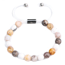 Load image into Gallery viewer, Bracelet - Women's Beaded Bracelet | Labradorite, Howlite Gemstones