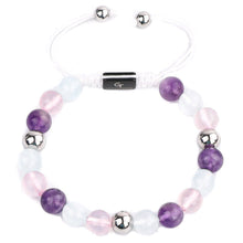 Load image into Gallery viewer, Bracelet - Women's Beaded Bracelet | Pearl, Amethyst, Rose Quartz Gemstones