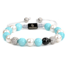 Load image into Gallery viewer, Bracelet - Women's Beaded Bracelet | Pearl, Aquamarine, Agate