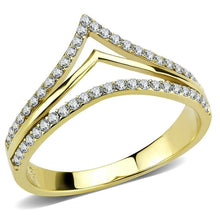 Load image into Gallery viewer, Gold Crown Crystal Ring 10