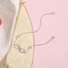 Load image into Gallery viewer, infinity silver bracelet