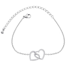 Load image into Gallery viewer, Double Heart Bracelet - LeyeF Co. Global Jewelry & Accessories