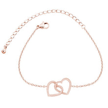 Load image into Gallery viewer, Double Heart Bracelet - LeyeF Co. Global Jewelry & Accessories