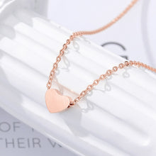 Load image into Gallery viewer, Heart Solid Pendant Necklace - LeyeF Co. Global Jewelry & Accessories