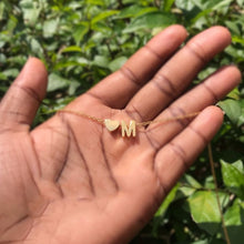 Load image into Gallery viewer, Mini Heart Initial Necklace - LeyeF Co. Global Jewelry & Accessories