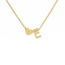 Load image into Gallery viewer, Mini Heart Initial Necklace - LeyeF Co. Global Jewelry & Accessories
