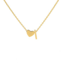 Load image into Gallery viewer, Mini Heart Initial Necklace - LeyeF Co. Global Jewelry & Accessories