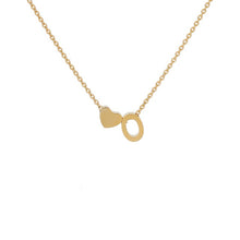 Load image into Gallery viewer, Mini Heart Initial Necklace - LeyeF Co. Global Jewelry & Accessories